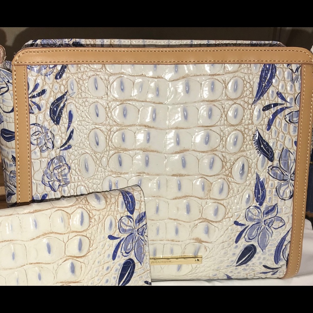 Brahmin CARRIE CROSSBODY INDIGO PALAMINTO